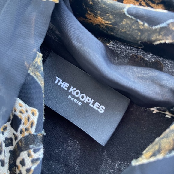 The Kooples Tiger & Leopard Crepe Mini Dress NWT - Picture 8 of 8